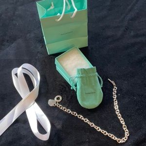 Tiffany & Co silver heart tog necklace